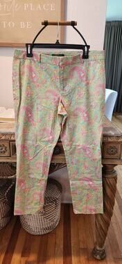 Lauren Ralph Lauren Petite 12P Paisley Pants